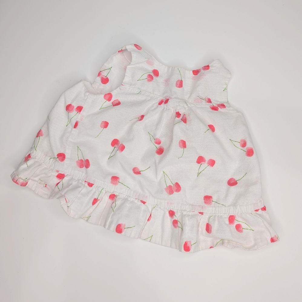 🍒 Baby B’gosh Cherry Print‎ Swing Top | Size 24M | Ruffle Hem Sleeveless